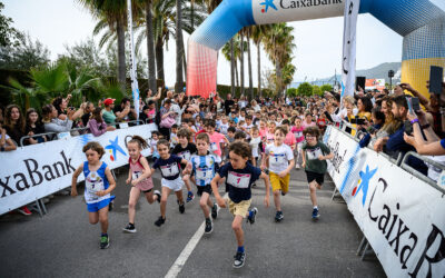 More than 550 children kick off the #RunAndFeel day with the Santa Eulària Ibiza Kids Run CaixaBank